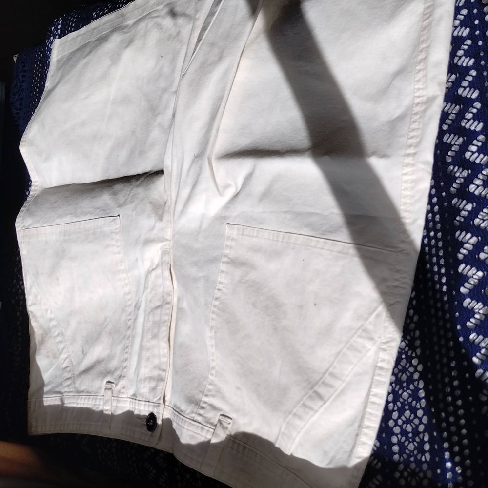 White Casual Shorts